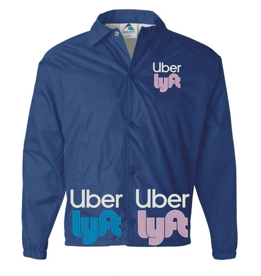 UBER LYFT Windbreaker Embroidered #761 (image for) UBER LYFT Windbreaker Embroidered #761